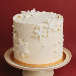 Christmas Snowflake Sparkle Cake