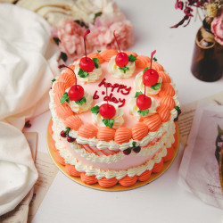 Cherry Bombe Cake