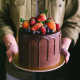 Chocolate Truffle Cake with Mixed Berries