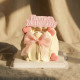 Pink Bow and Hearts Cake