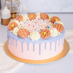 Waffles and Cream Cake