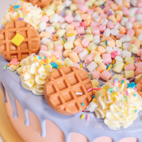Waffles and Cream Cake