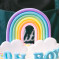 Fondant Rainbow Clouds Topper