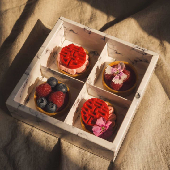Double Happiness Guo Da Li - Box of Four Tarts