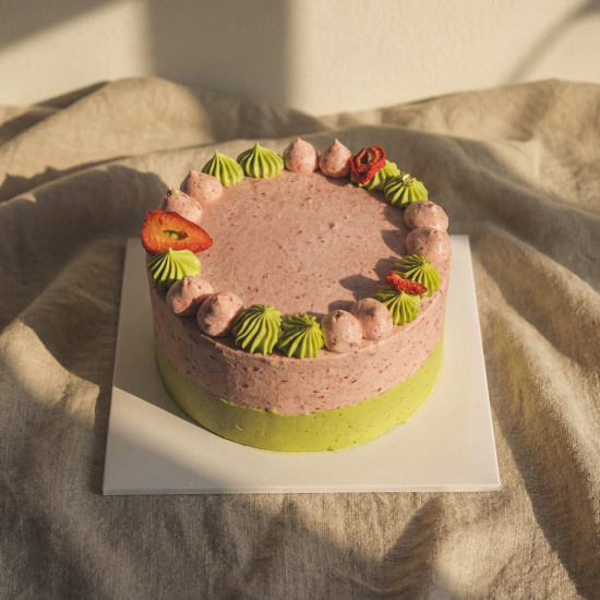 Strawberry Matcha Cake
