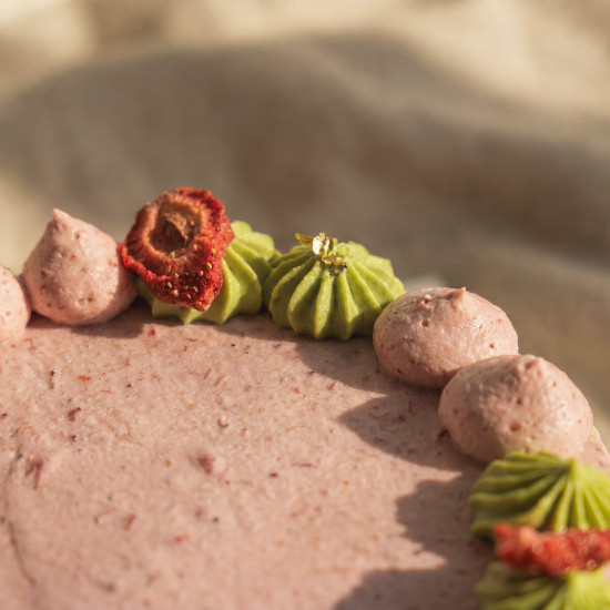 Strawberry Matcha Cake