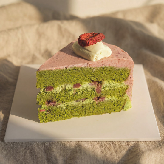 Strawberry Matcha Cake