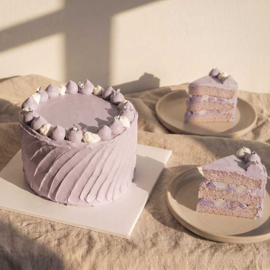 Taro Mochi Cake