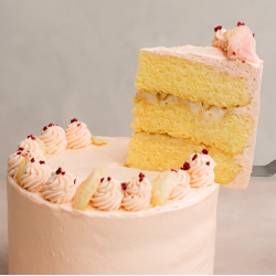 White Peach Lychee Cake