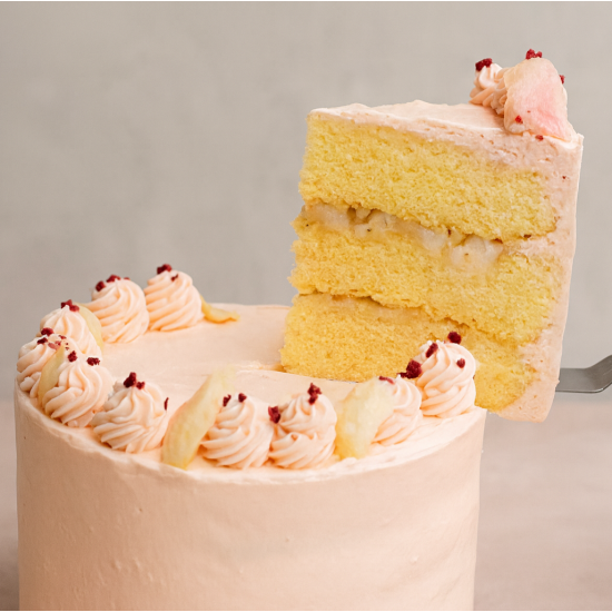 White Peach Lychee Cake