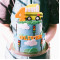 Two Tier Yellow Bus Cake