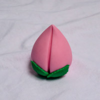 Fondant  Longevity Shou Tao Bun Topper (1 piece)